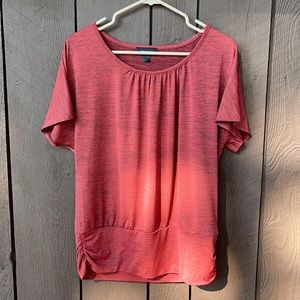 AB studio shirt sleeve blouse